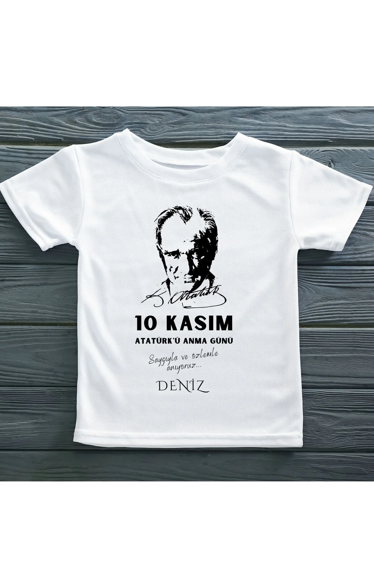10 Kasım Atatürk Anma Günü Tema1 Kişiye Özel Çocuk Tişörtü 10 Kasım Atatürk Anma Günü Tema1 Kişiye Özel Çocuk Tişörtü