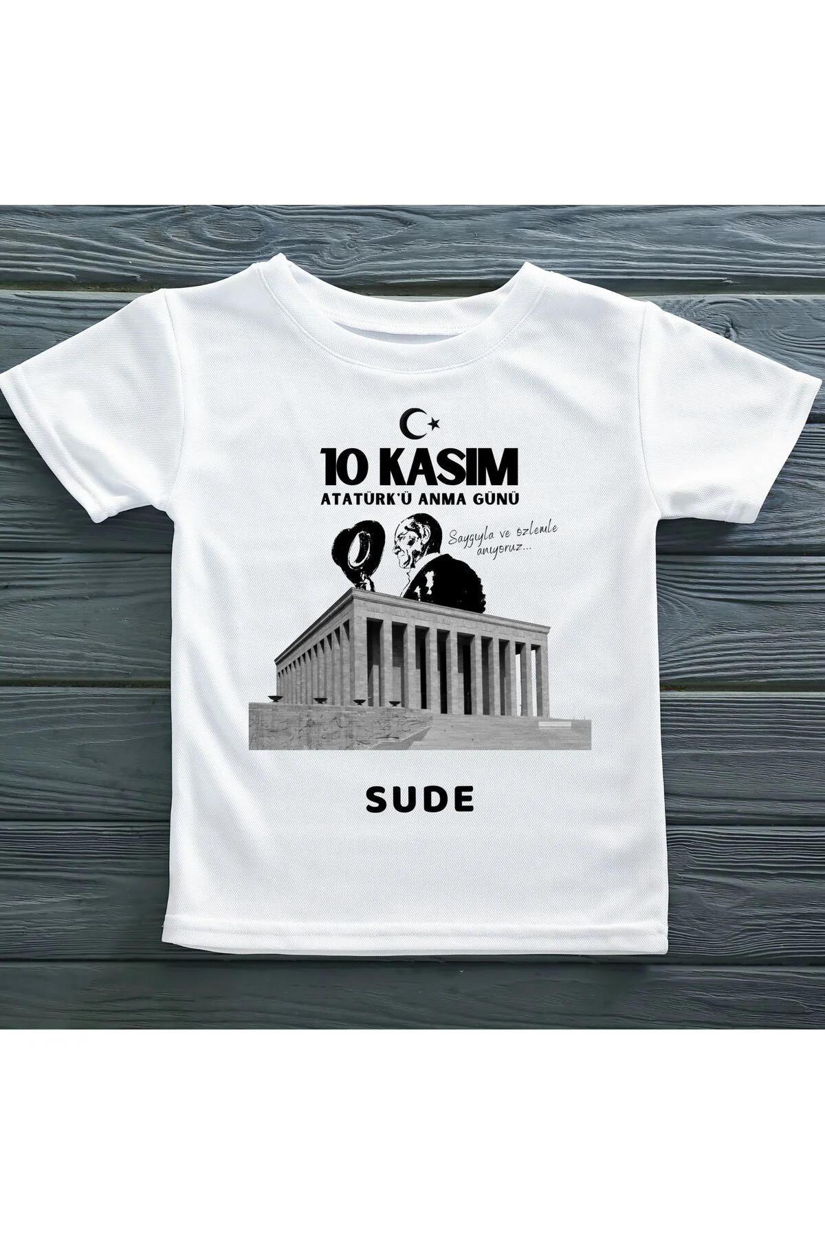 10 Kasım Atatürk Anma Günü Tema2 Kişiye Özel Çocuk Tişörtü