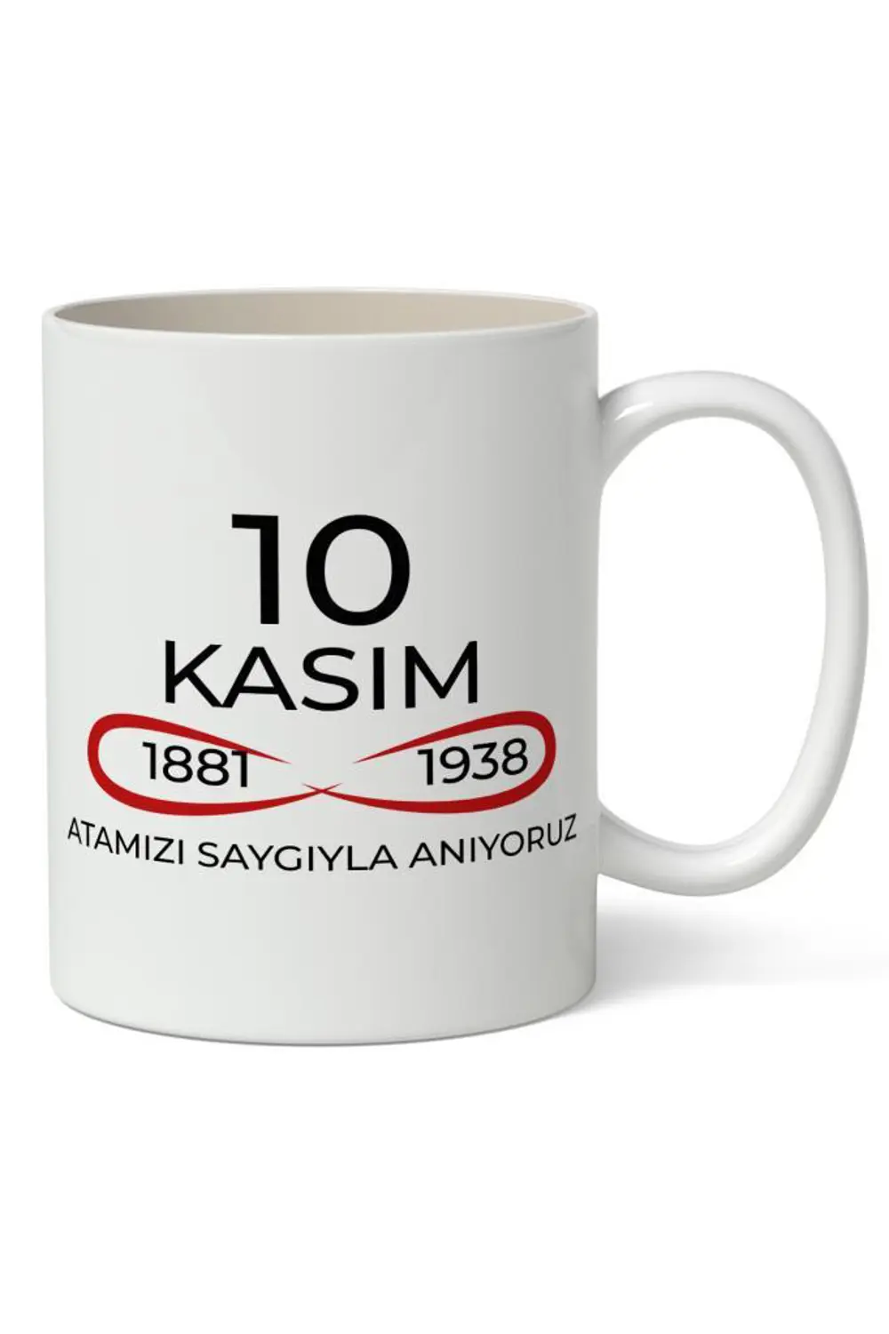10 Kasım Mustafa Kemal Atatürk Tasarımlı Kupa Bardak Baskılı Kahv