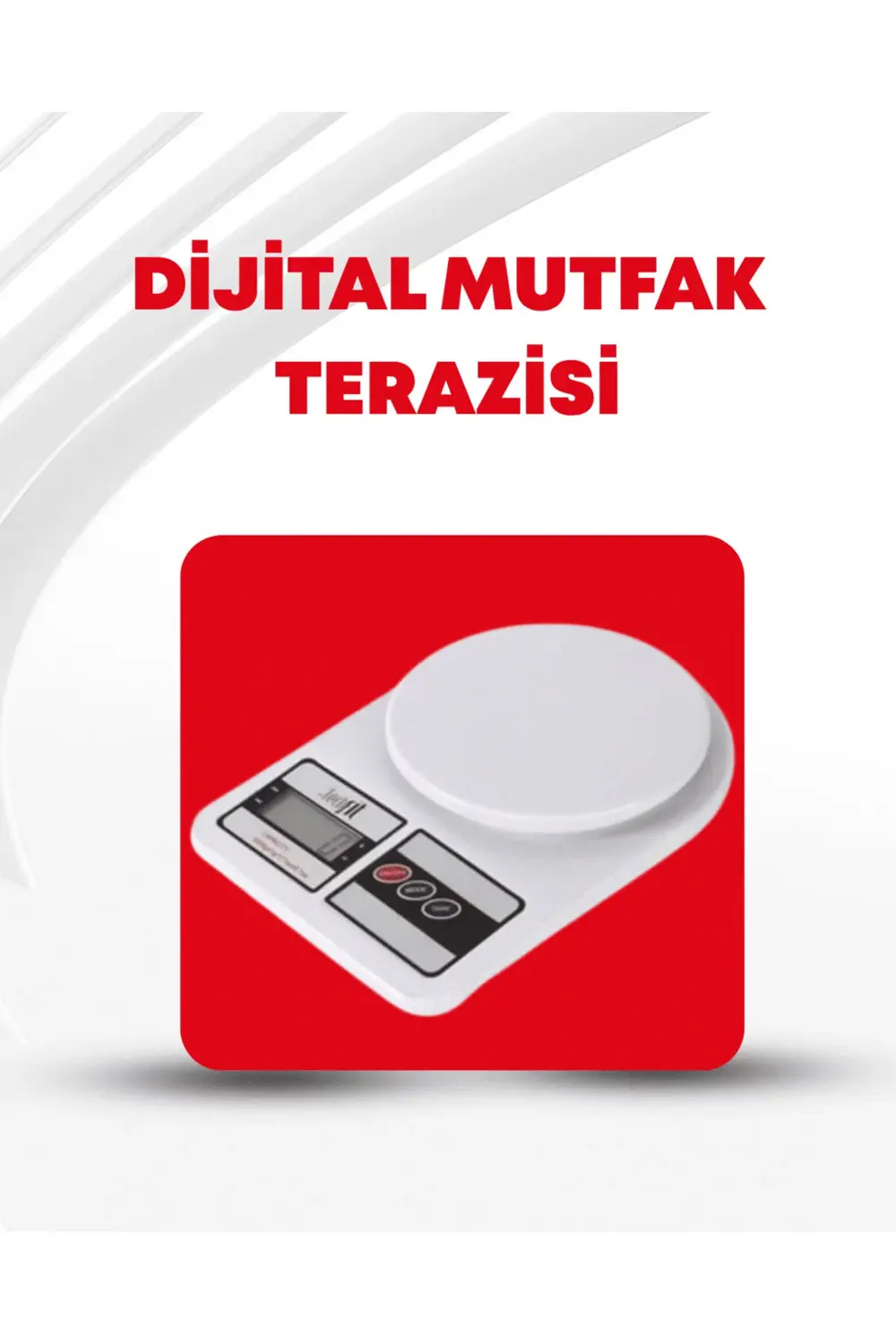 10 Kg Kapasiteli LCD Ekranlı Dijital Mutfak Tartıs