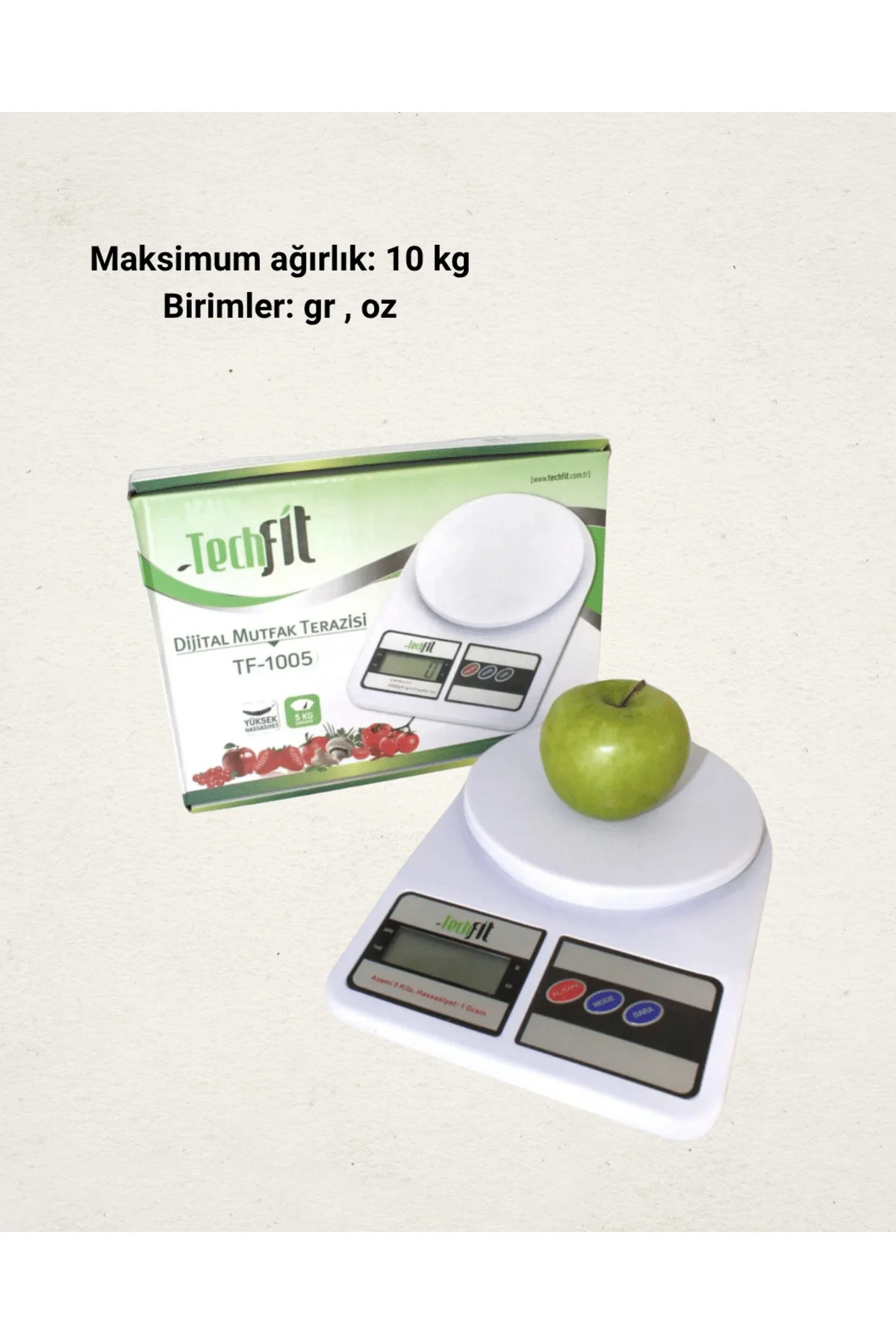 10 Kg Kapasiteli LCD Ekranlı Dijital Mutfak Tartıs