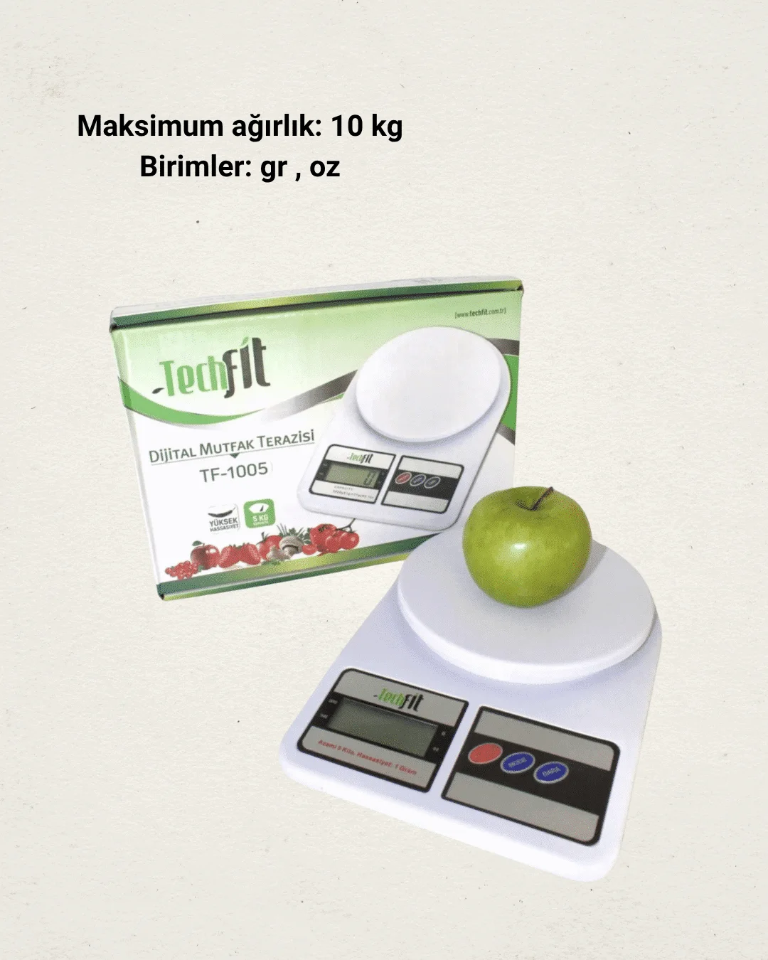 10 Kg Kapasiteli LCD Ekranlı Dijital Mutfak Tartıs Yeni Nesil