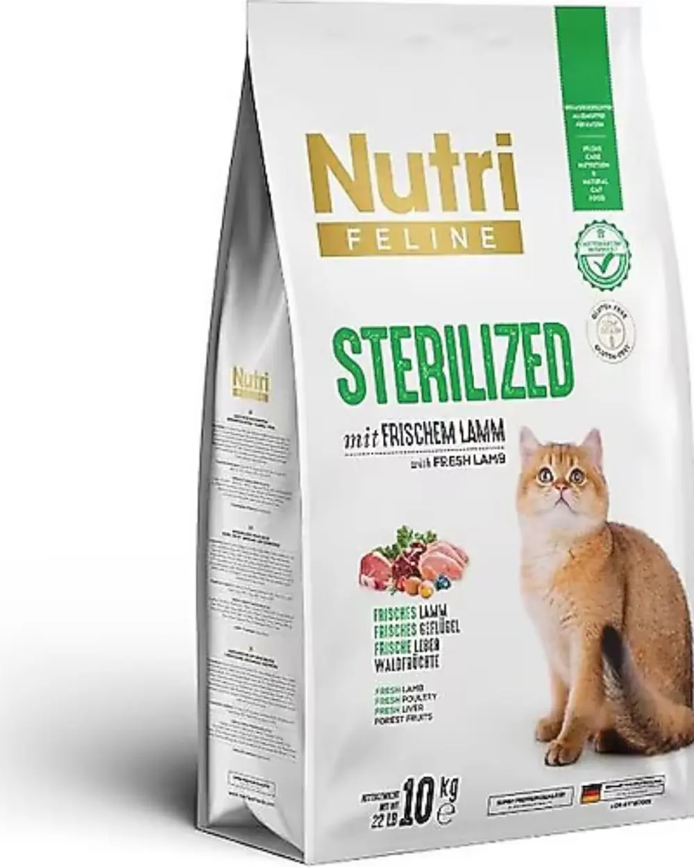 10 kg Sterilised Kuzu Etli Kuru Kedi Maması