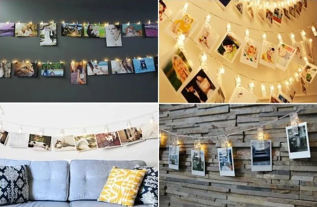 10 Lu Led Işıklı Fotoğraf Mandalları Rgp Diğer
