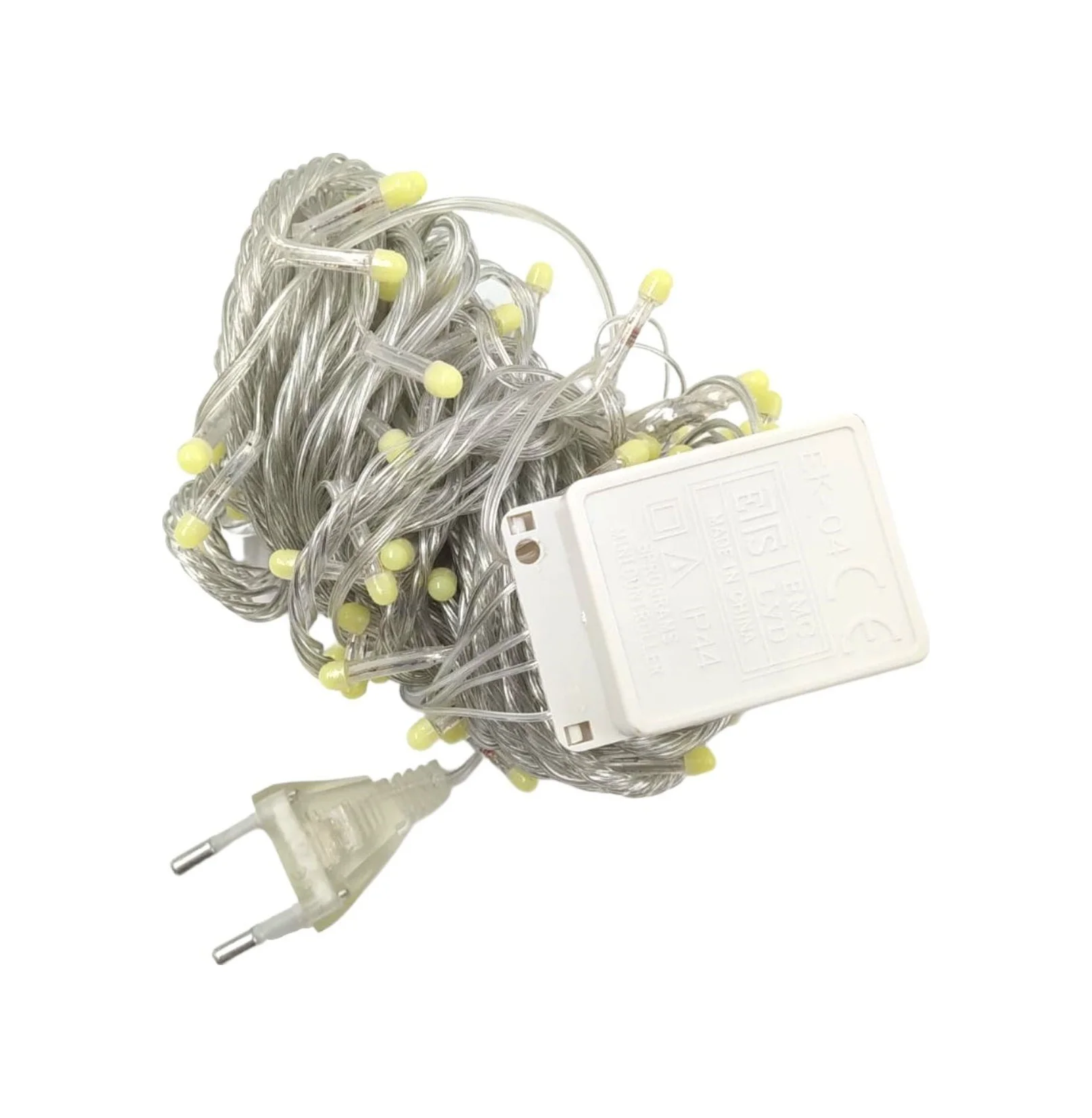 10 M 100 Led Damla Uçlu Led Işık Beyaz Işık Şeffaf Kablo