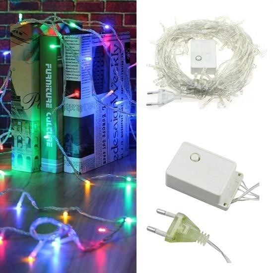 10 Metre 100 Ledli 8 Fonksiyonlu Karışık Renkli RGB Led Lamba 10 Metre 100 Ledli 8 Fonksiyonlu Karışık Renkli RGB Led Lamba