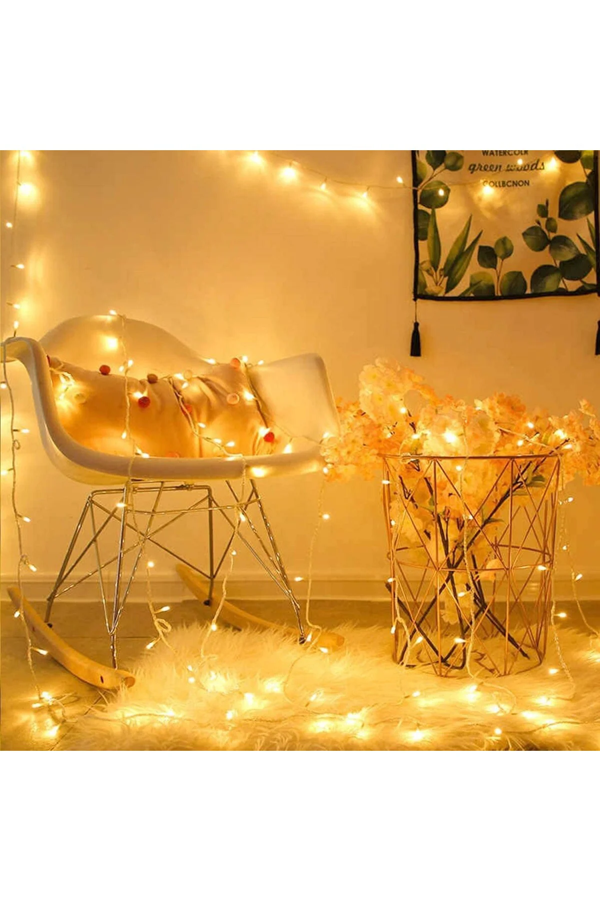 10 Metre 100 Ledli Fişli Led Işık Günışığı Dekor Lambası Yılbaşı Ağacı Orga
