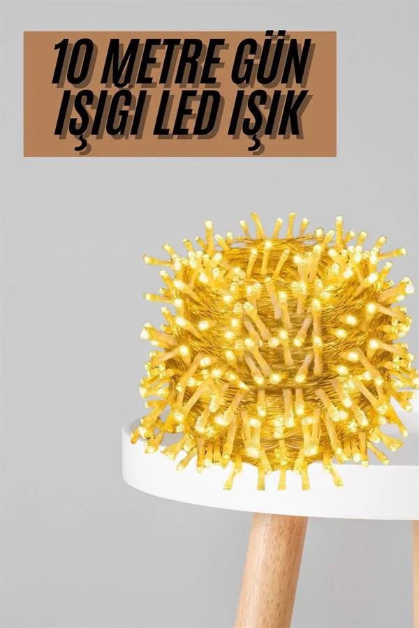 10 Metre Fişli Günışığı Led Işık – 3 Modlu Dekoratif Ortam Aydınlatması