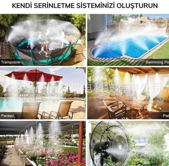10 Metre Kendin Yap Balkon Veranda Çardak Kamelya Sulama Serinletme Ve Nemlendirme Sistemi Lisinya