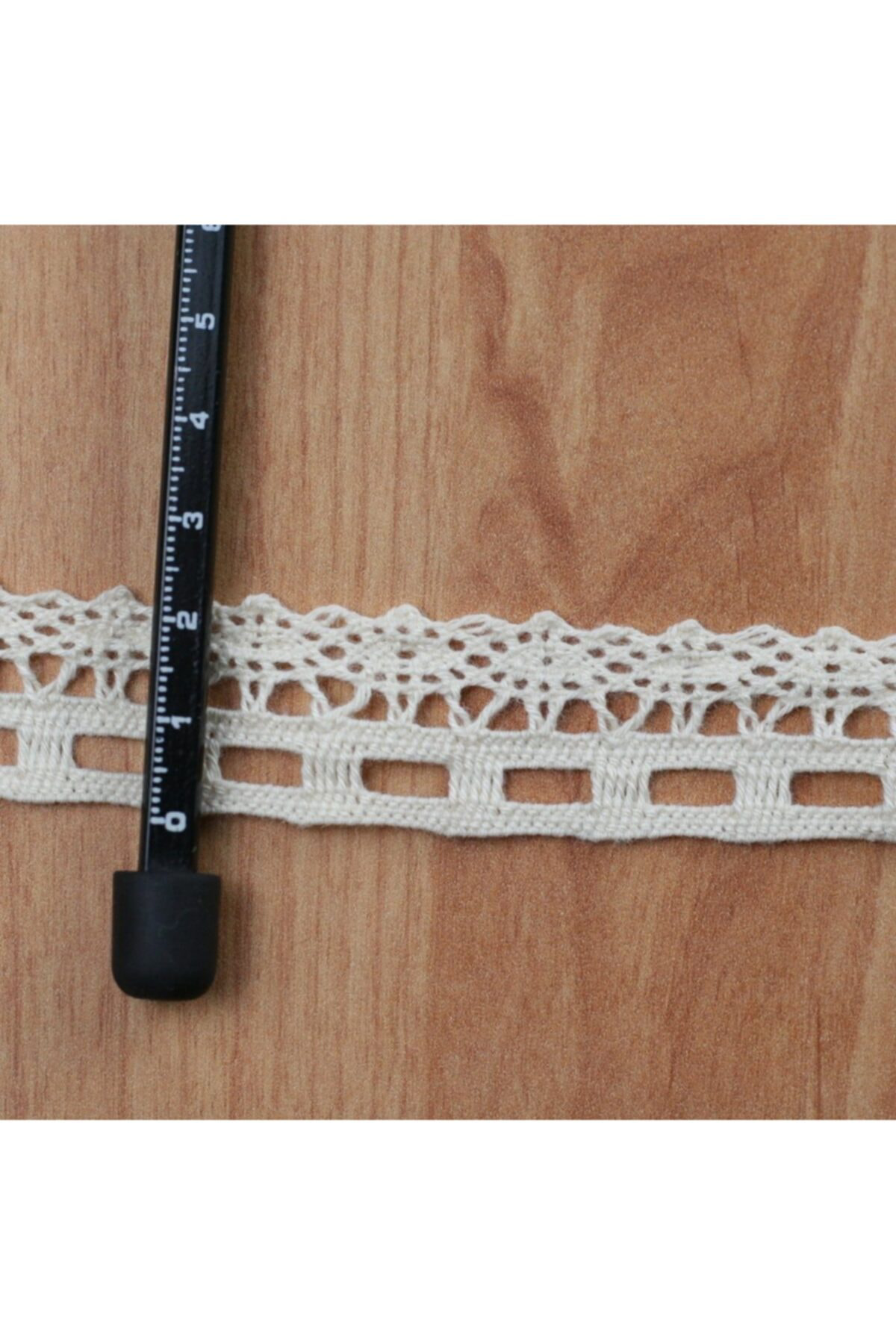 Tuhafiyecimiz 10 Metre Krem Pamuk Dantel (Kenar) Kopanaki 20 Mm (705)