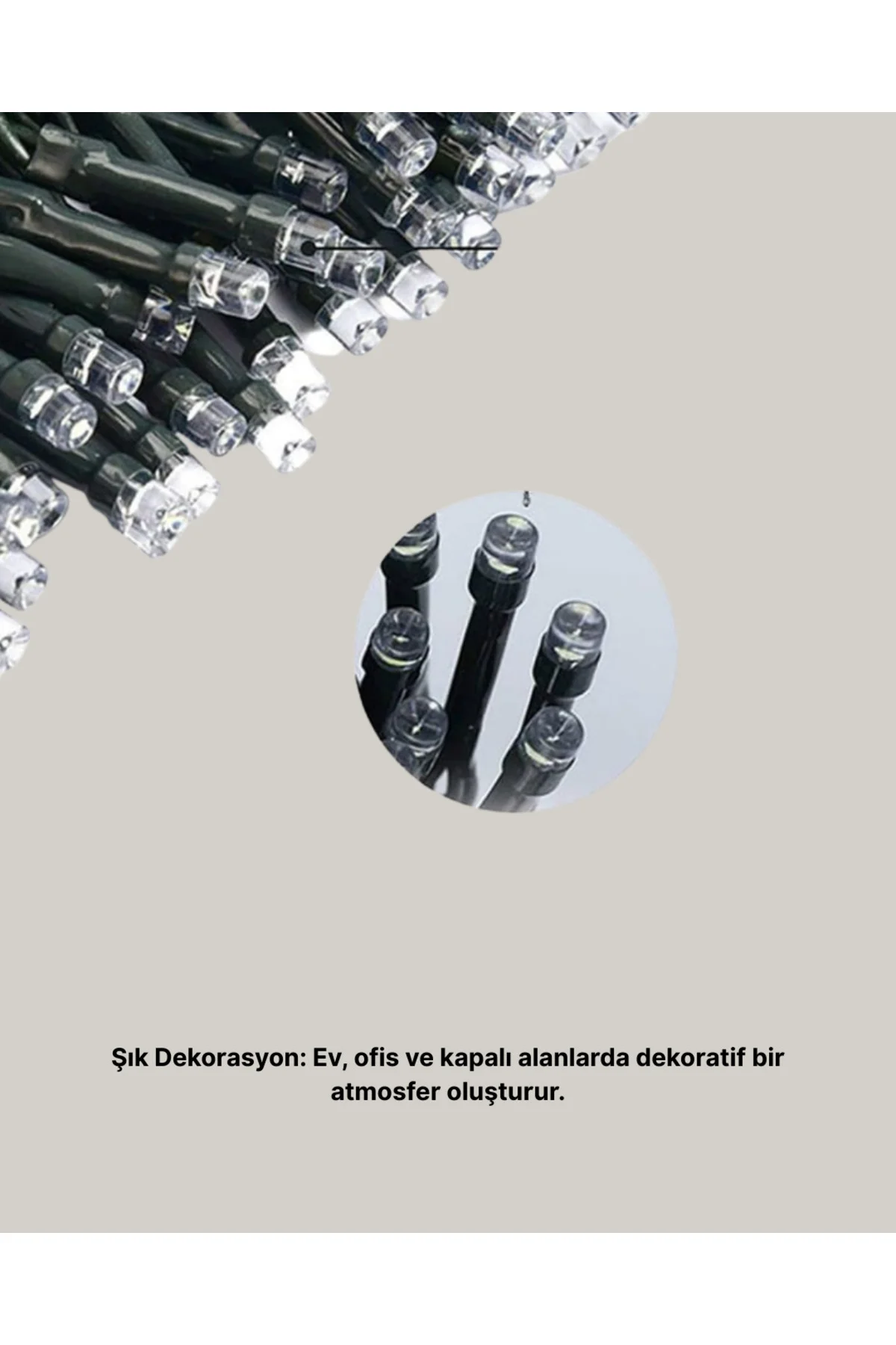 10 Metre LED Işıklı Dekoratif Parti ve Kutlama Aydınlatması