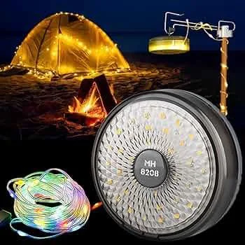 10 Metre LED Kamp Lambası - 8 Işık Modlu Şarj Göstergeli Hareketli Flaşör Modlu Çadır Işığı Fiyatı, Yorumları ve Özellikleri
