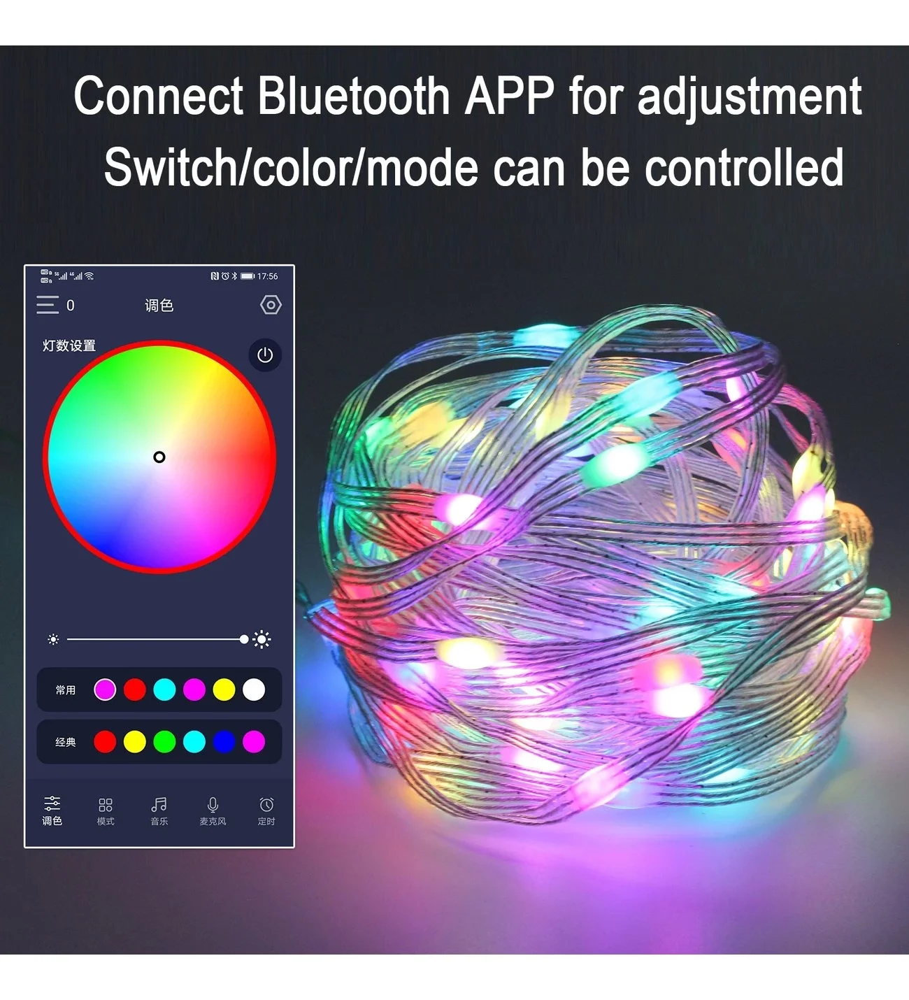 10 Metre, Led Şerit, Usb Bağlantılı, Kumandalı, Ambiyans Işığı SD