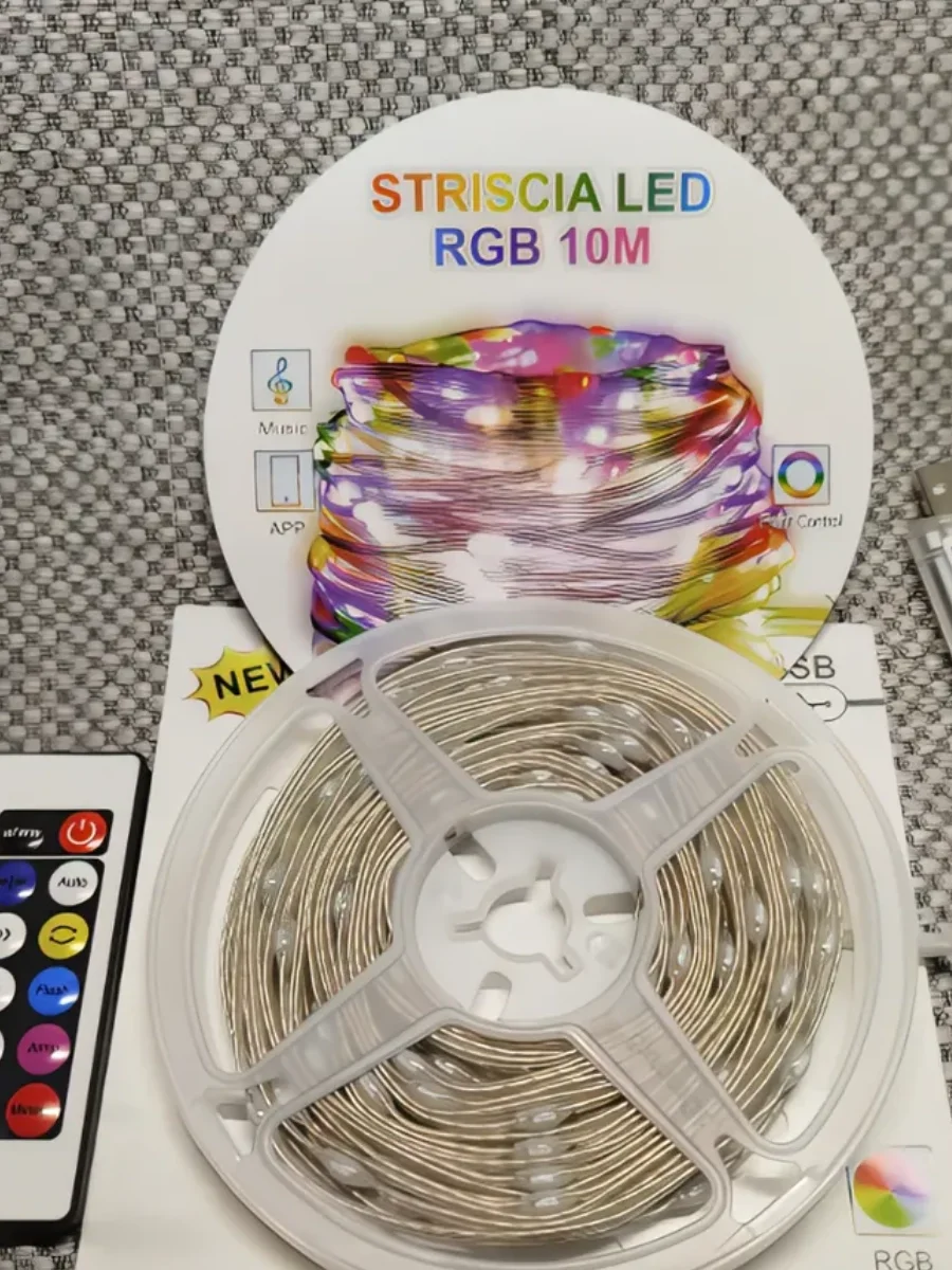 10 Metre, Led Şerit, Usb Bağlantılı, Kumandalı, Ambiyans Işığı SD