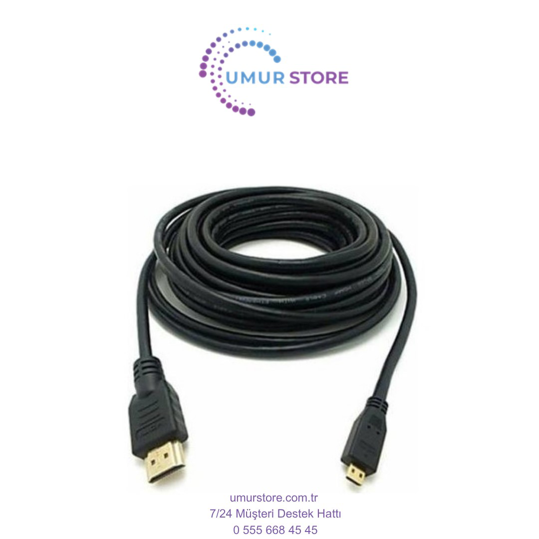 10 Metre Micro HDMI Kablo 10M Mikro HDMI Micro Hdmi To Hdmi Telef