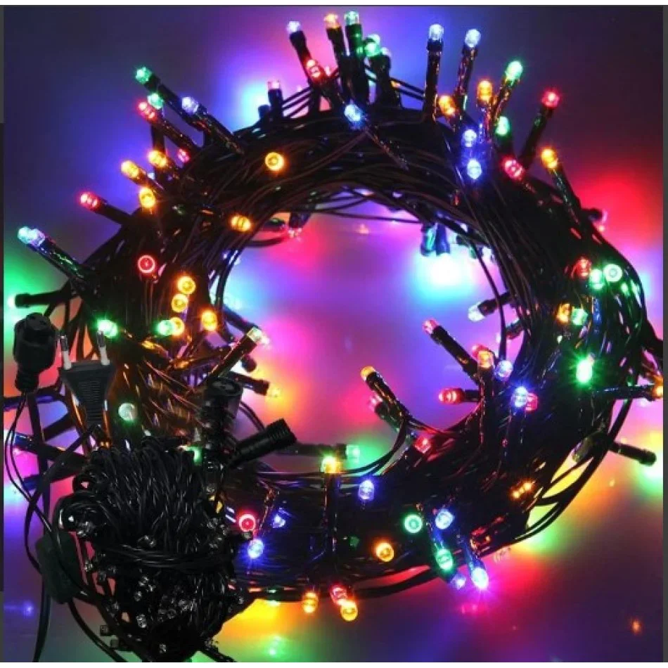 10 Metre RGB LED Boncuk Lamba Işık Seti 100 LED Aydınlatma