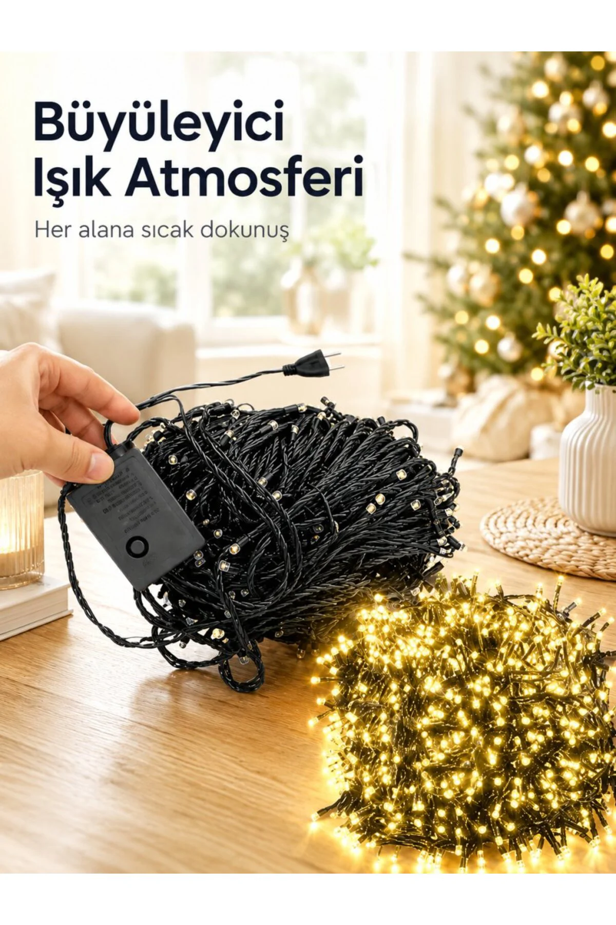 10 Metre Şerit Led Gün Işığı Led Işık Süsleme Parti Malzemesi Konsept