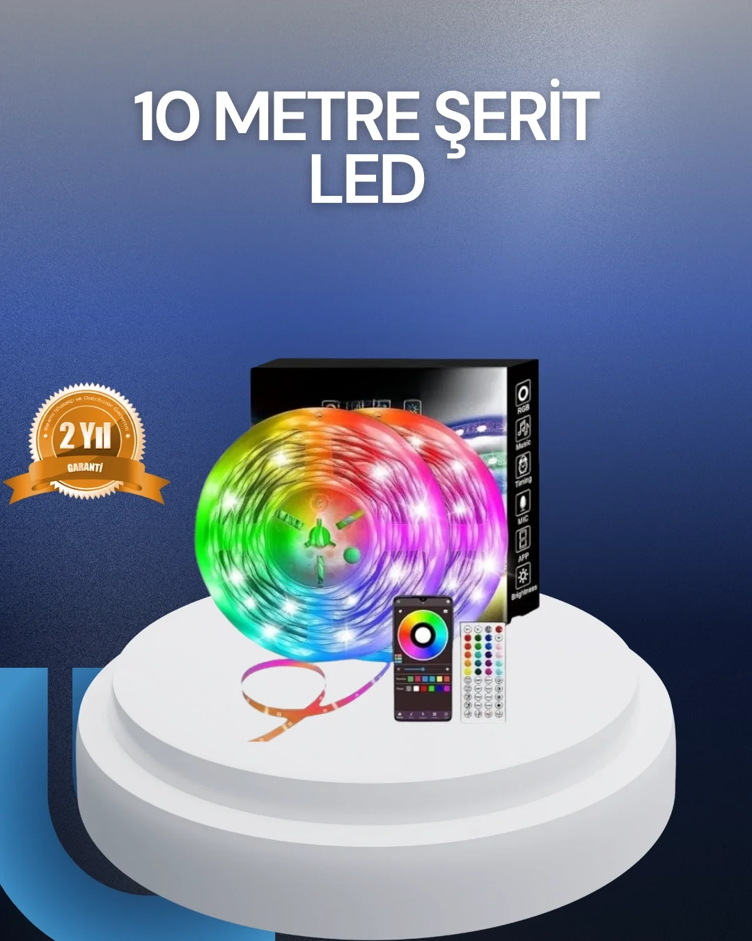 10 Metre USB Smart Şerit Led Kumandalı Telefon Kontrollü Fiyatı, Yorumları ve Özellikleri