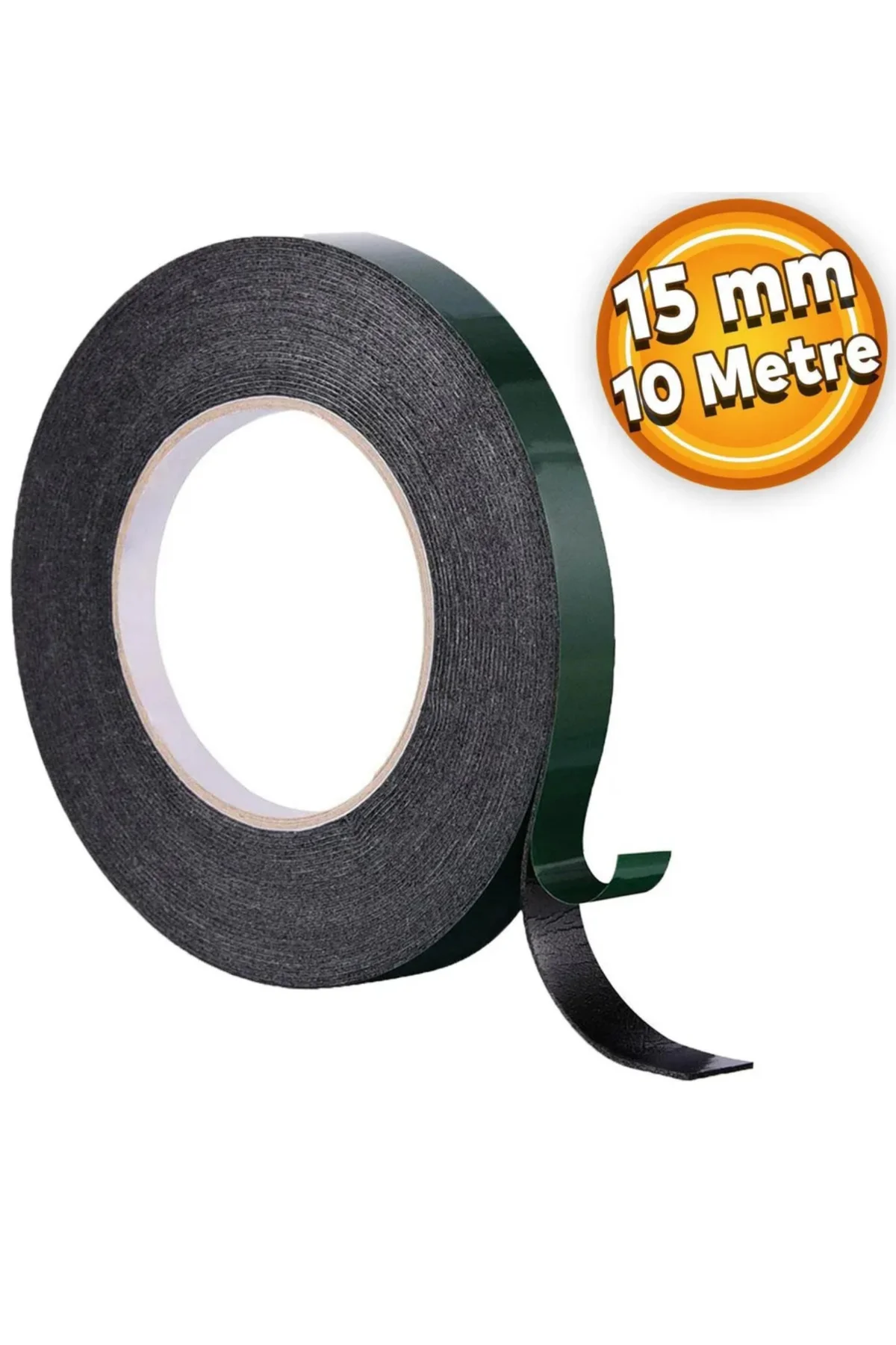 10 Metre Uzunluk Köpük Bant - Çift Taraflı 15mm Köpük Bandı 1 ADET FİYATIDIR