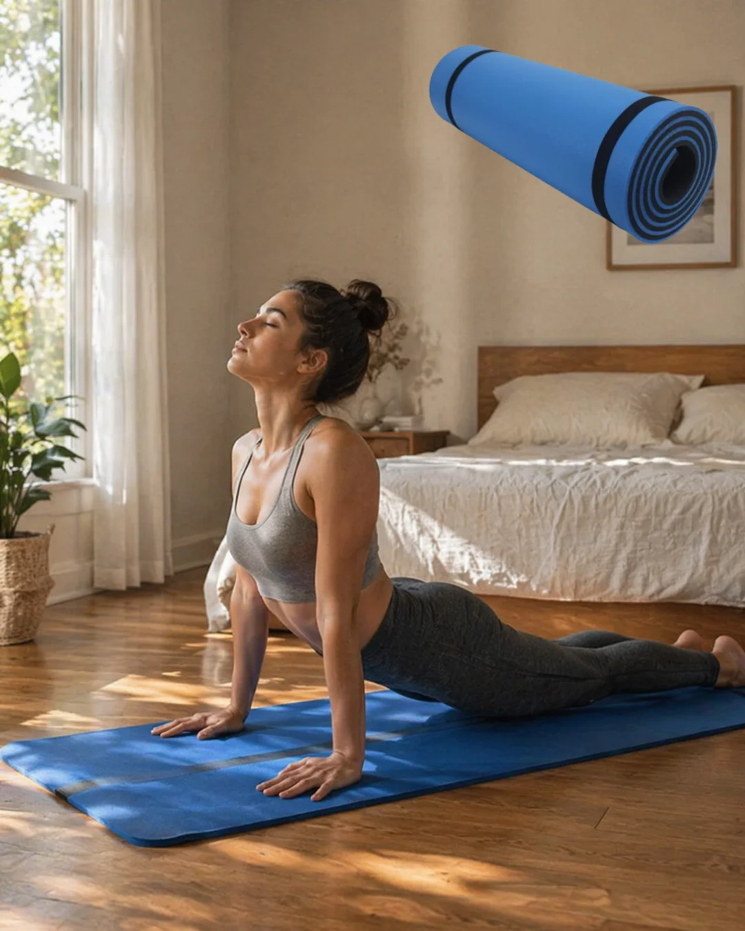 10 mm Fitness ve Pilates Matı Kaydırmaz Taban Konforlu Spor Minderi Hafif Taşınabilir 10 mm Fitness ve Pilates Matı Kaydırmaz Taban Konforlu Spor Minderi Hafif Taşınabilir
