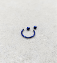 10 MM SİYAH DİŞ, DUDAK, KIKIRDAK, TRAGUS, KAŞ, KULAK SMİLEY PİERC