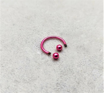 10 MM SİYAH DİŞ, DUDAK, KIKIRDAK, TRAGUS, KAŞ, KULAK SMİLEY PİERC