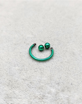 10 MM SİYAH DİŞ, DUDAK, KIKIRDAK, TRAGUS, KAŞ, KULAK SMİLEY PİERC