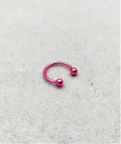 10 MM SİYAH DİŞ, DUDAK, KIKIRDAK, TRAGUS, KAŞ, KULAK SMİLEY PİERC
