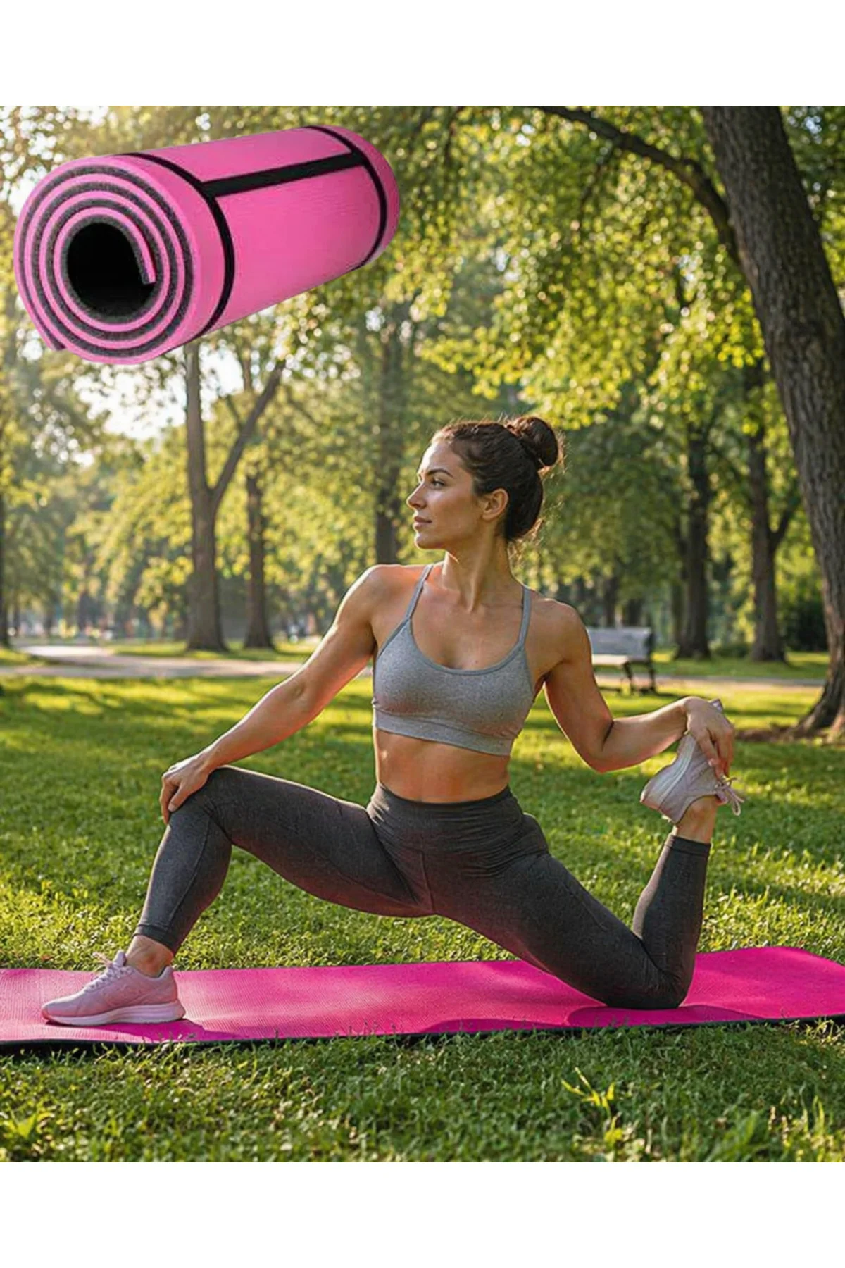 10 mm Spor ve Kamp Matı Çok Amaçlı Kullanım Hafif Taşınabilir Day