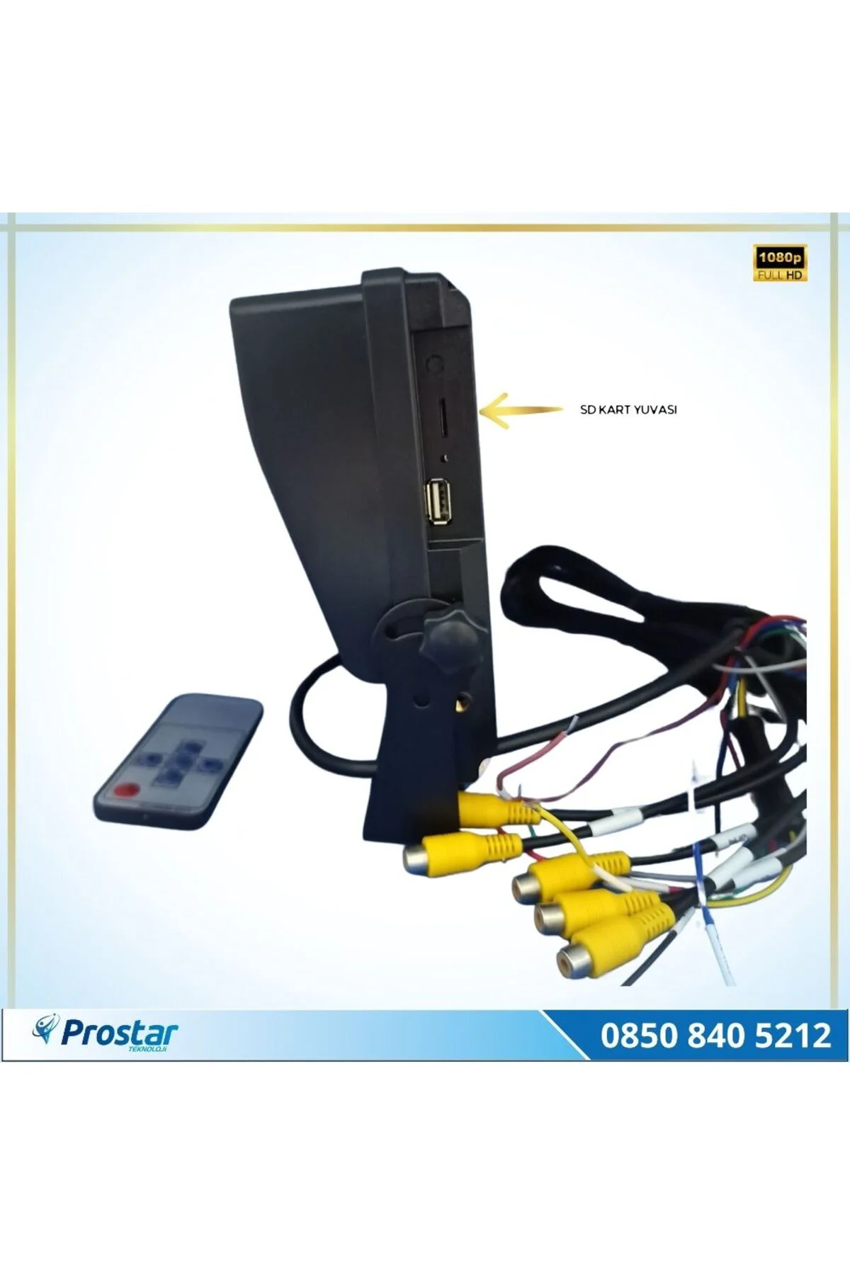 10" Monitör Beş Kameralı 720p Kayıtlı Servis ve Okul Taşıt Kamera