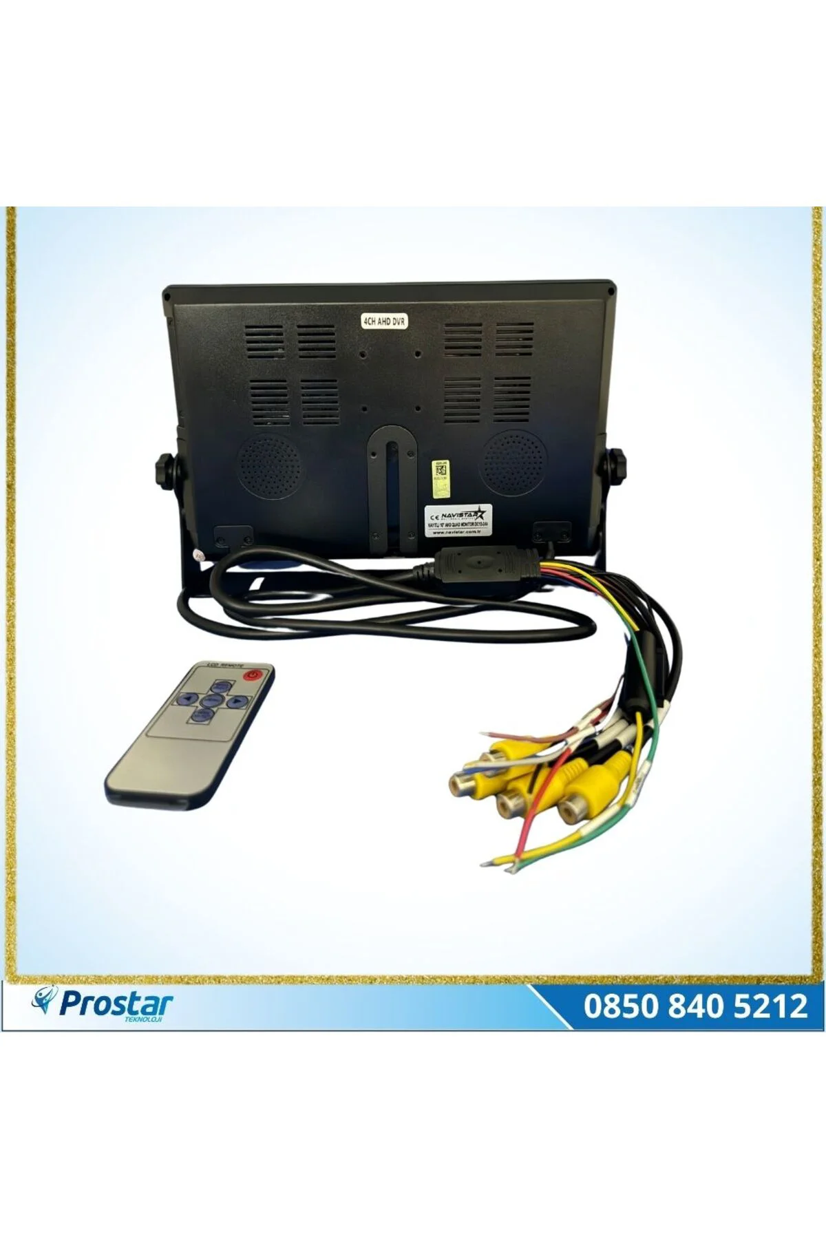 10" Monitör Dört Kameralı Kayıtlı Okul ve Servis Kamera Seti