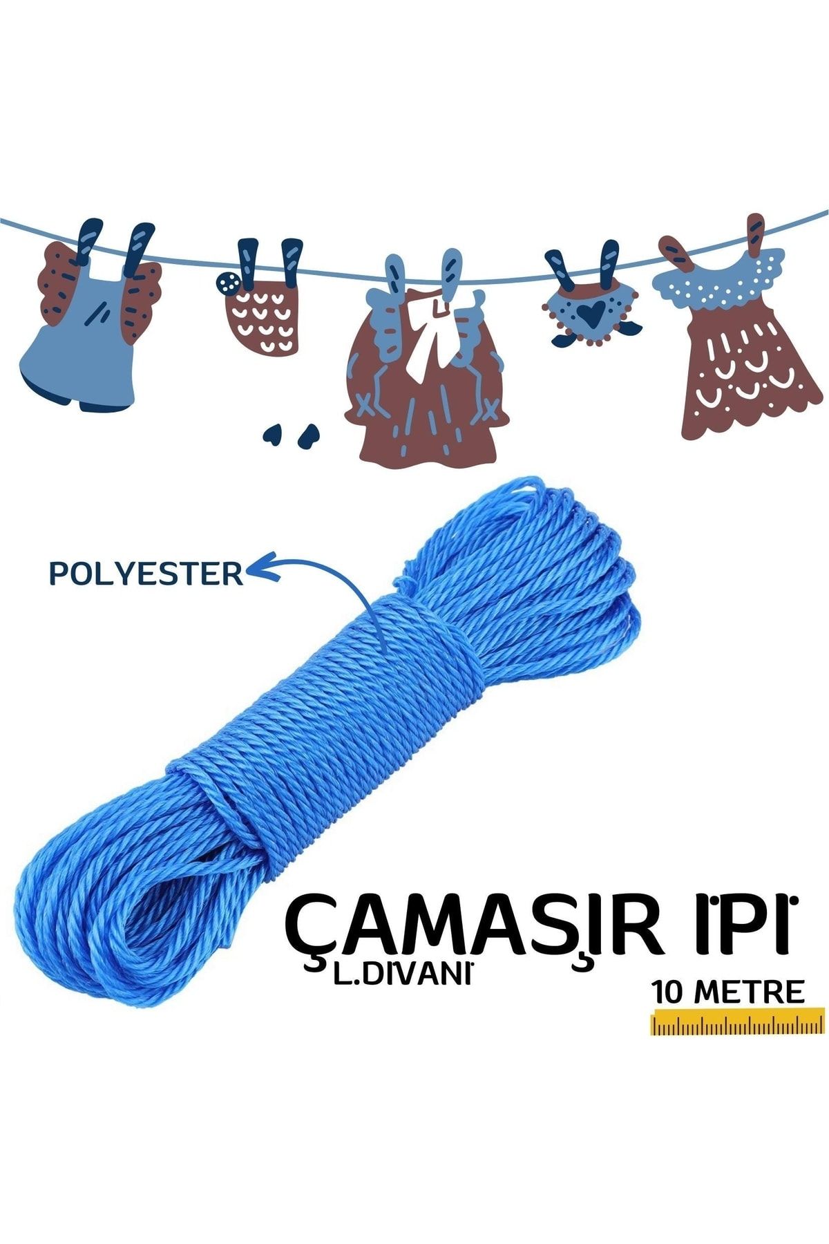 Homecare 10 Mt L.Divani Polyester Çamaşir İpi 716727