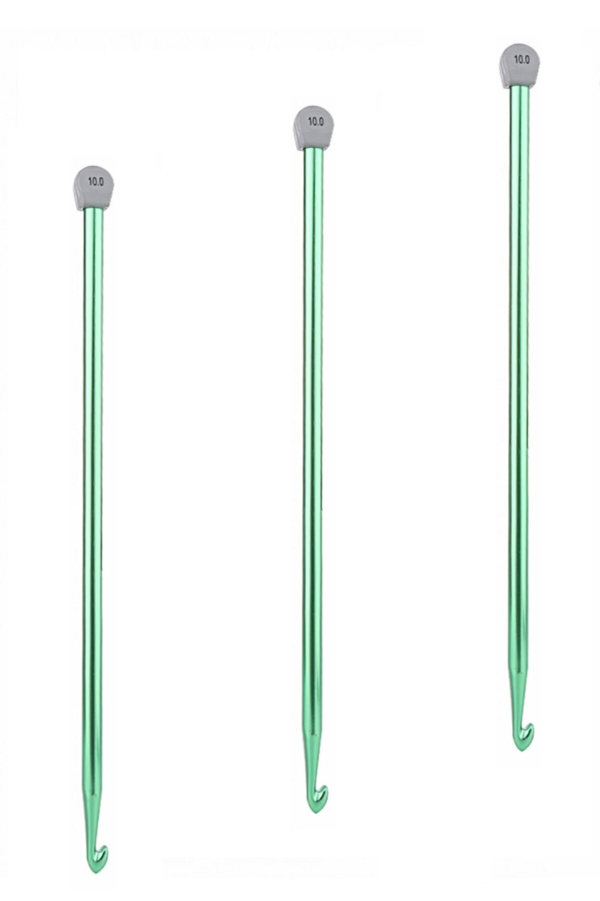 Tuhafiyecimiz #10 Numara (10Mm) Gagalı Renkli Örgü Şişi - Tunus İşi, Afgan İşi