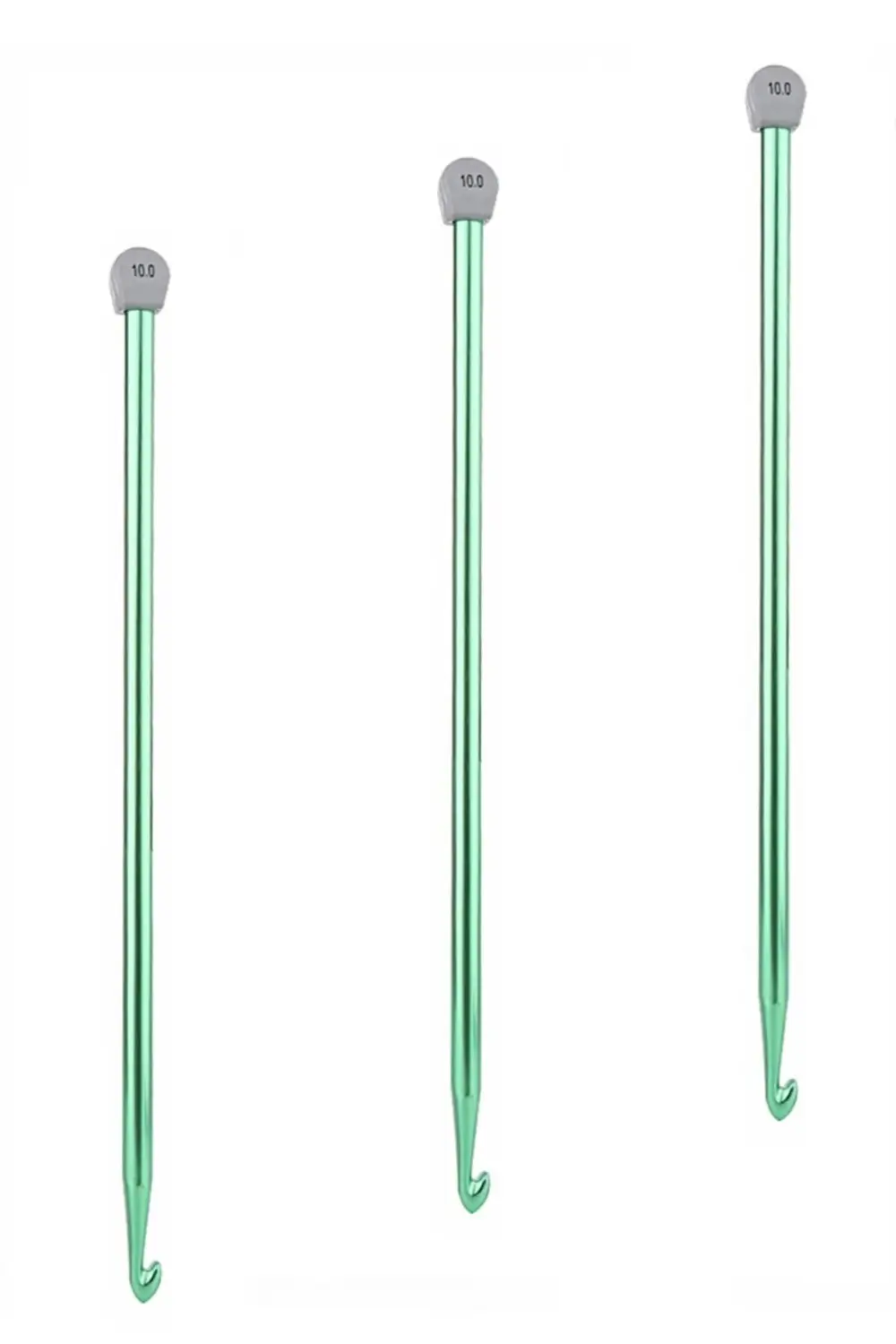 Tuhafiyecimiz #10 Numara (10Mm) Gagalı Renkli Örgü Şişi - Tunus İşi, Afgan İşi 