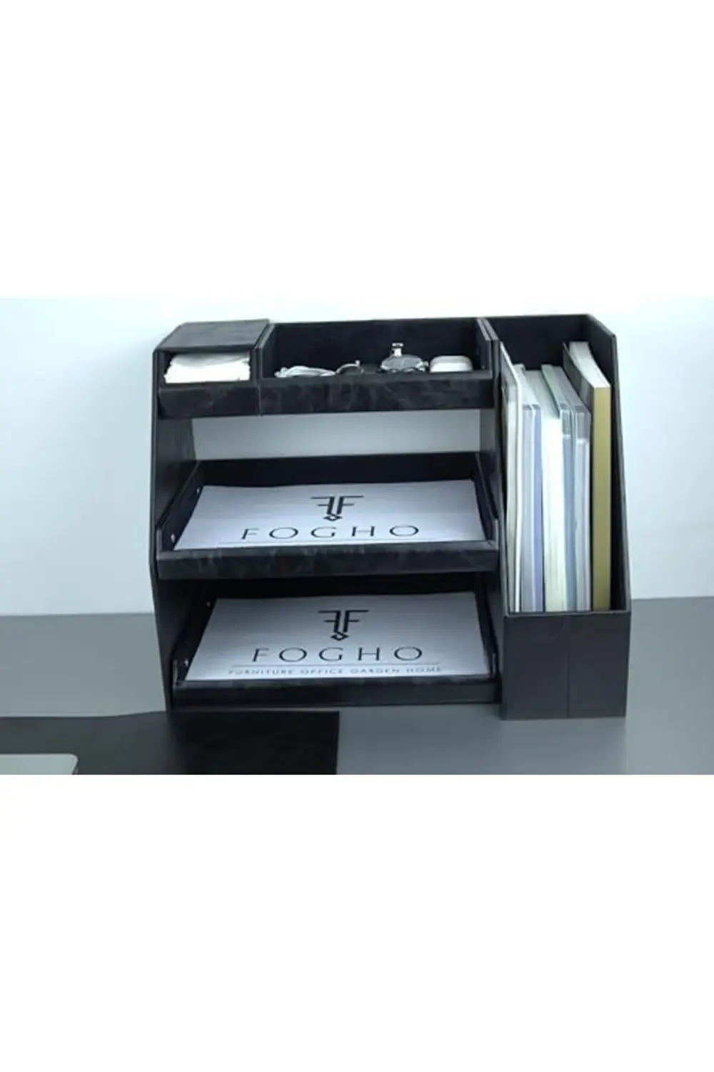 10 Parça Deri Sümen Takımı - Ofis Masaüstü Organizer Set - Ofis M