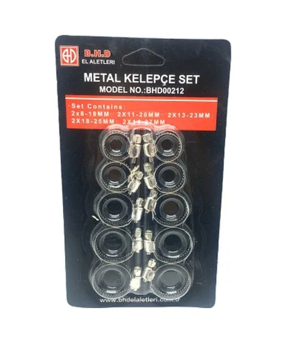 10 Parça Metal Hortum Kelepçesi Set 5224