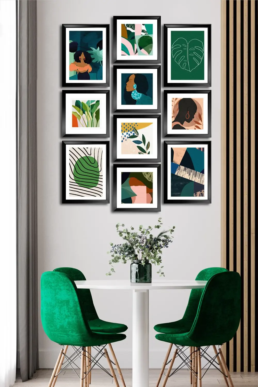 10 Parçalı Çerçeve Görünümlü Mdf Tablo Seti Flm047 Fiyatı, Yorumları ve Özellikleri