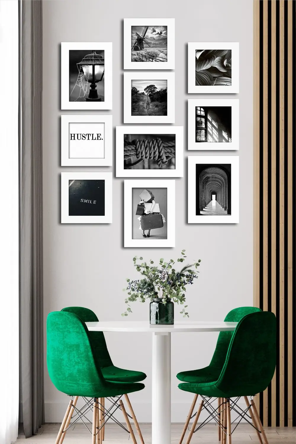 10 Parçalı Çerçeve Görünümlü Mdf Tablo Seti Flm135