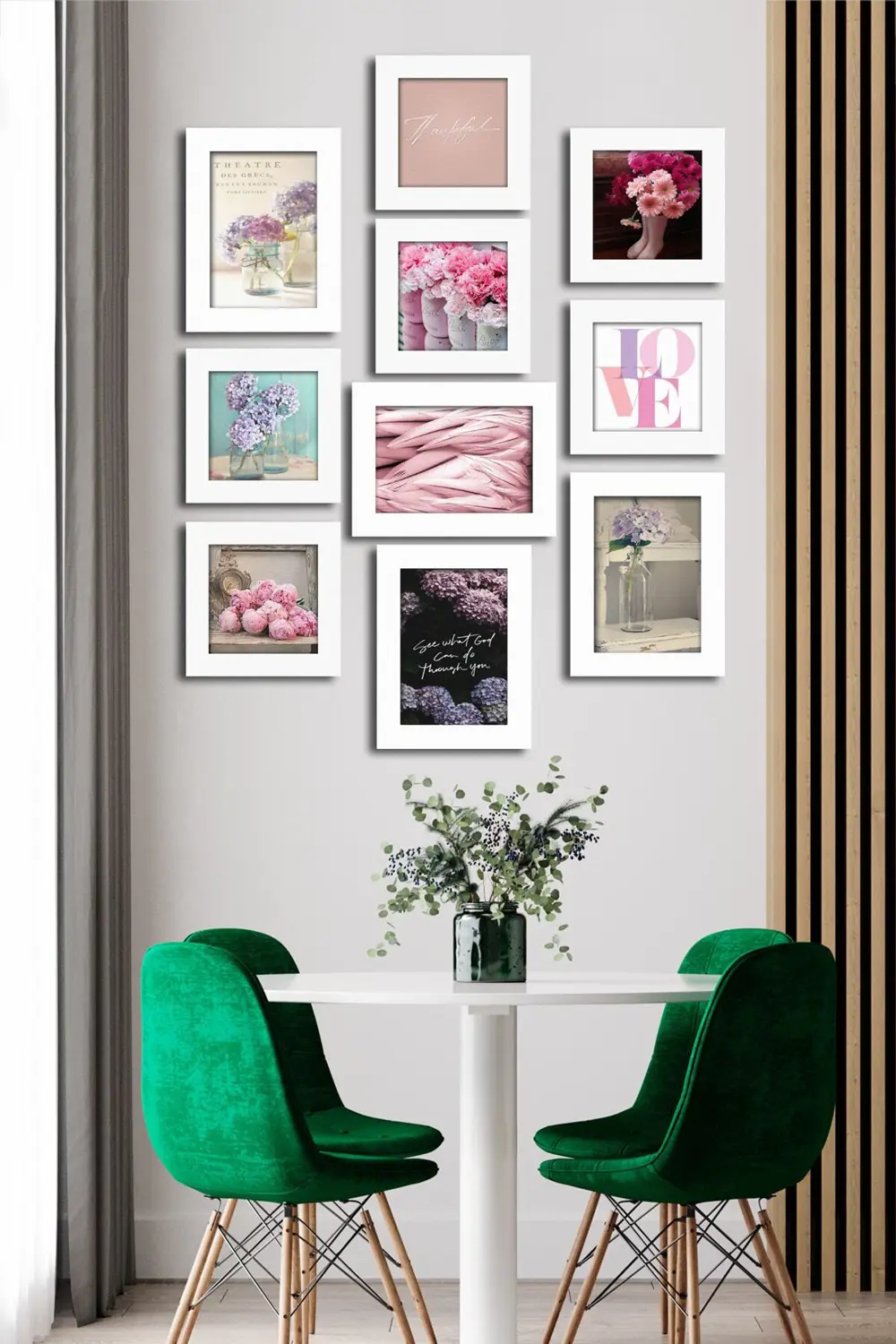 10 Parçalı Çerçeve Görünümlü Mdf Tablo Seti Flm141