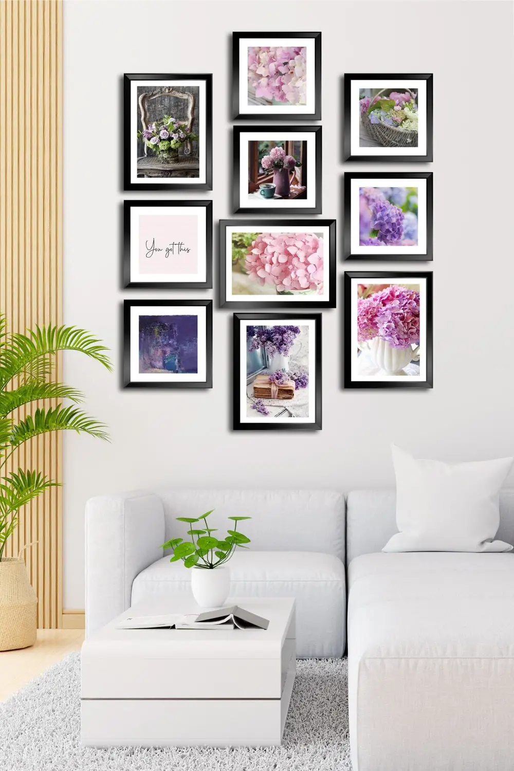 10 Parçalı Çerçeve Görünümlü Mdf Tablo Seti Flm148