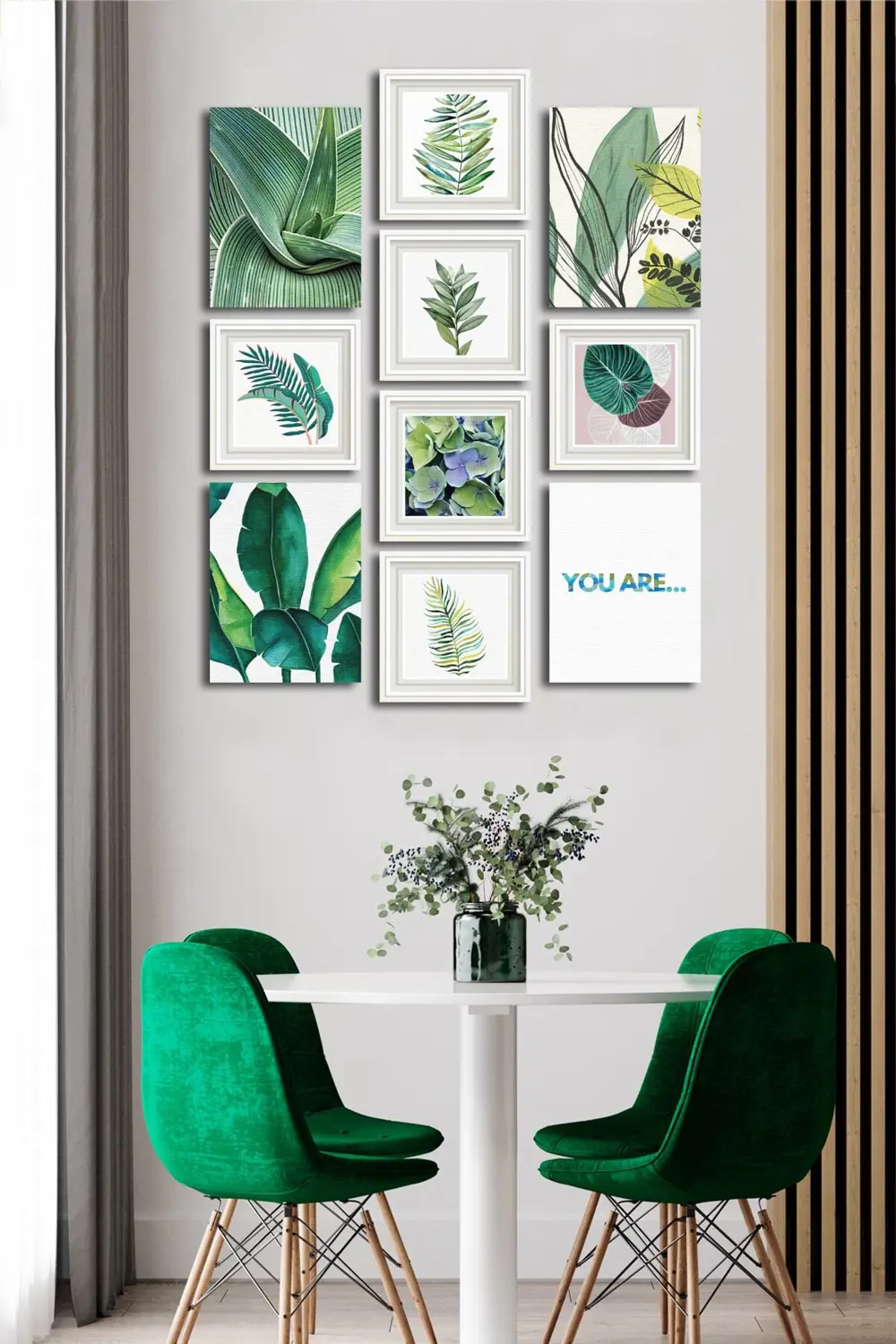 10 Parçalı Çerçeve Görünümlü Mdf Tablo Seti Flm189
