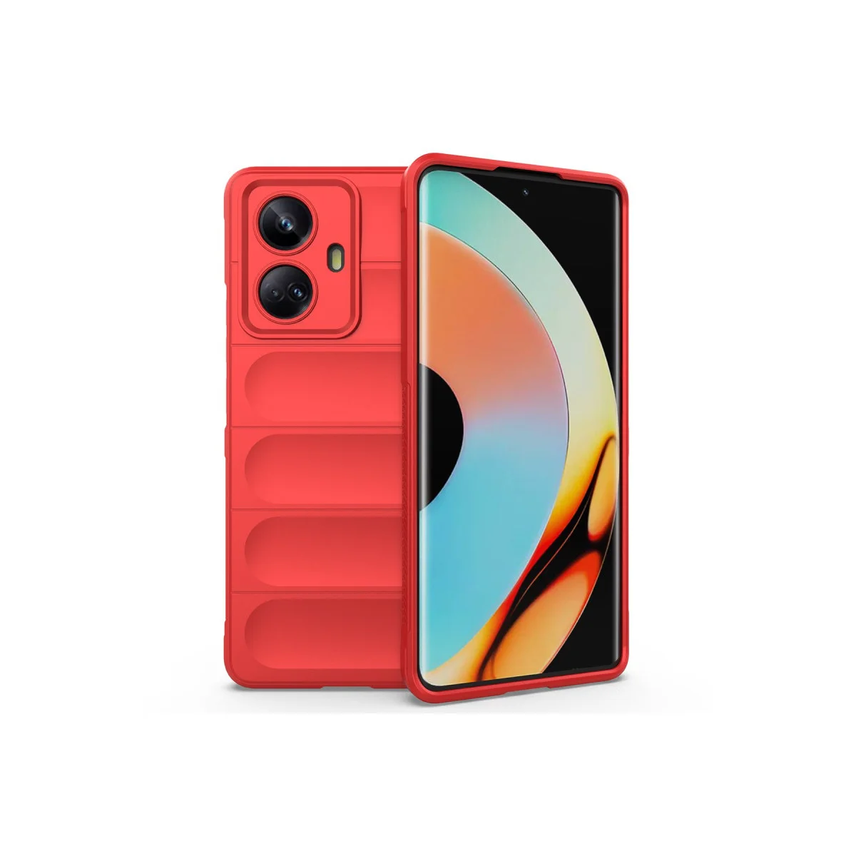 10 Pro 5G Optimum Silikon Kılıf - Kırmızı, Çizilmelere Karşı Korumalı