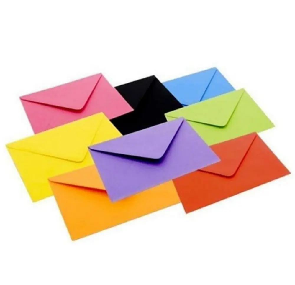 10 Renk Mektup Zarfı Renkli 13x18 Cm -10 Adet