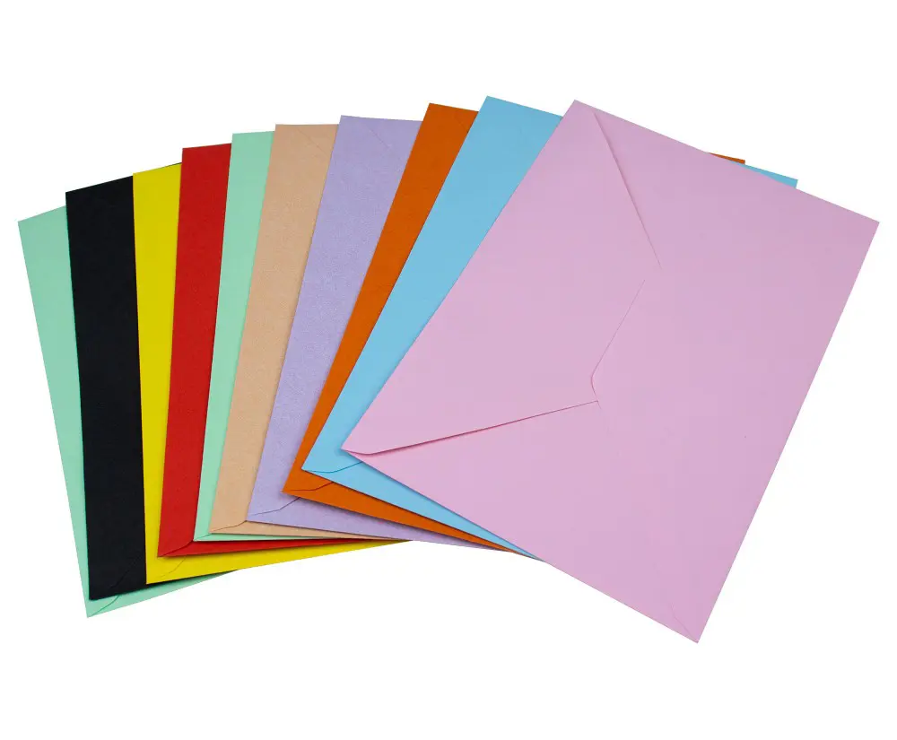 10 Renk Mektup Zarfı Renkli 13x18 Cm -20 Adet