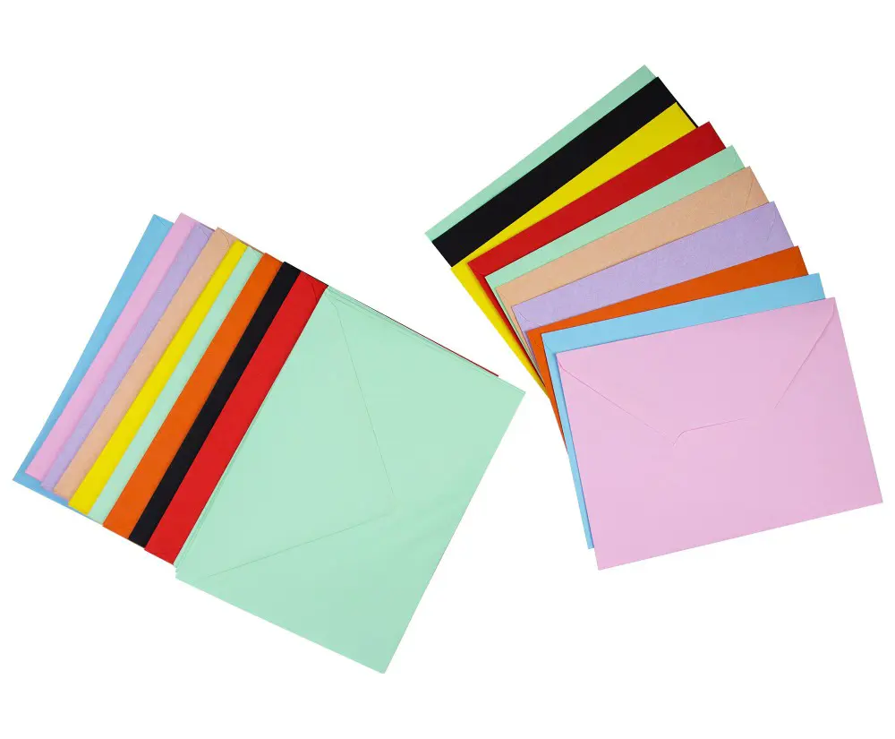 10 Renk Mektup Zarfı Renkli 13x18 Cm -20 Adet