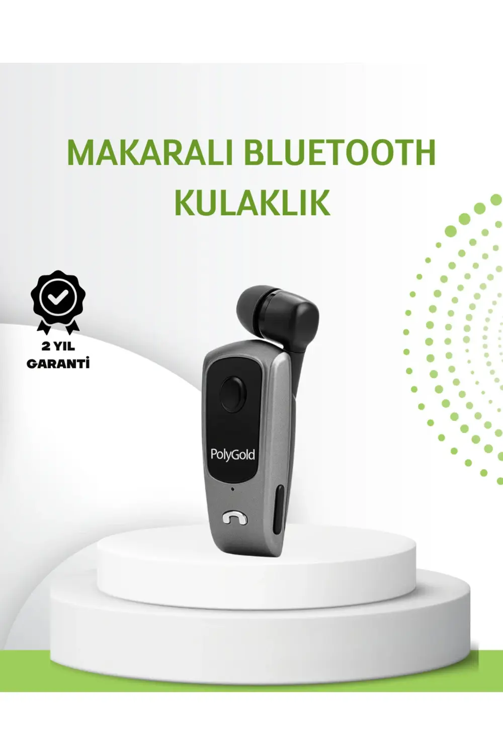 10 Saat Konuşma Süreli Klipsli Bluetooth Kulaklık