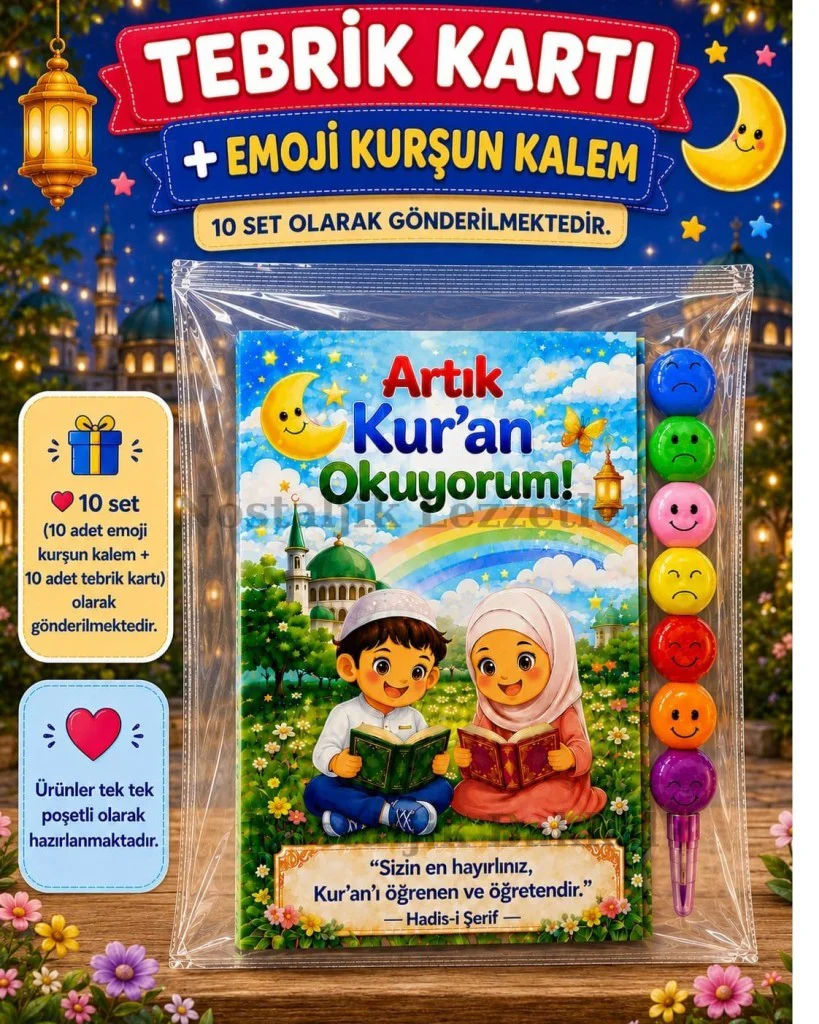 10 Set Kur'an Okuyorum Hediyesi Kur'an Kursu-Hatim Töreni Hatıras 10 Set Kur'an Okuyorum Hediyesi Kur'an Kursu-Hatim Töreni Hatıras