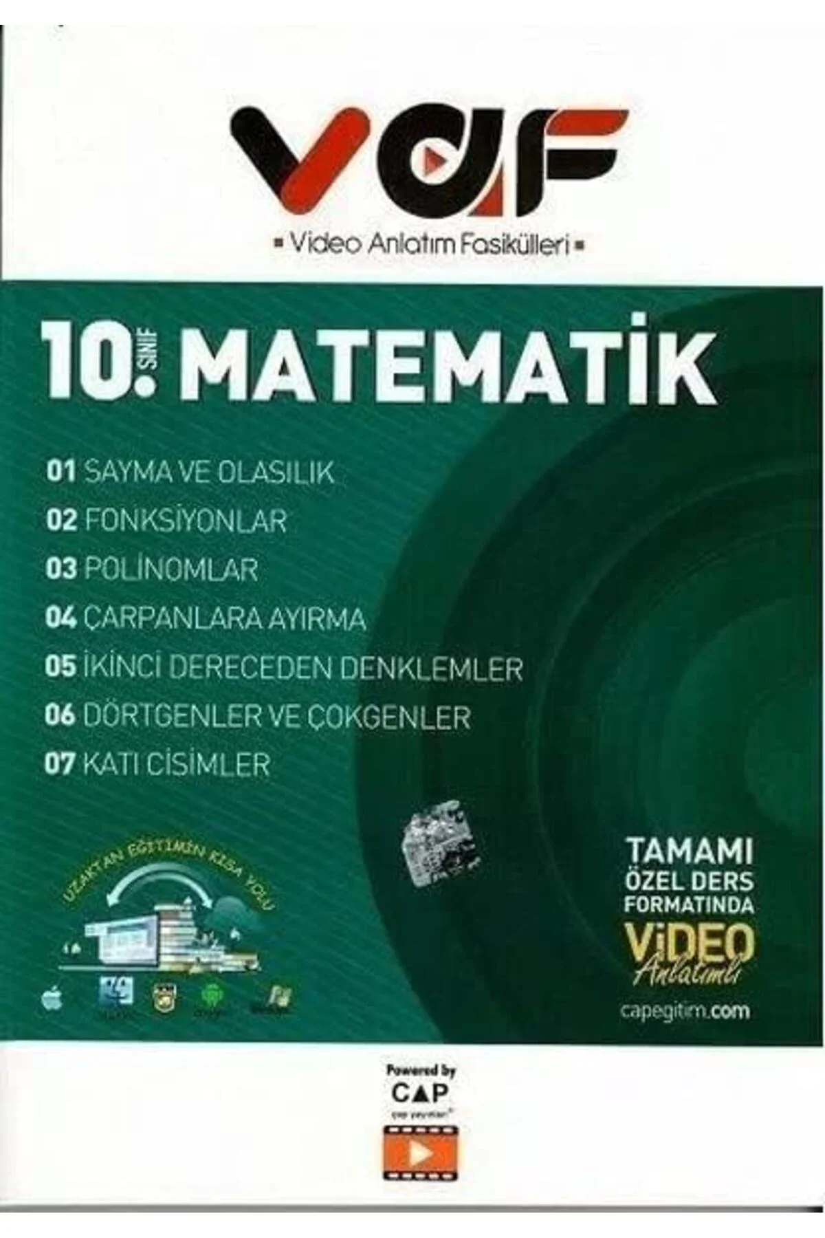 10. Sınıf Matematik Video Anlatımlı Fasiküller Çap Yayınları 3955