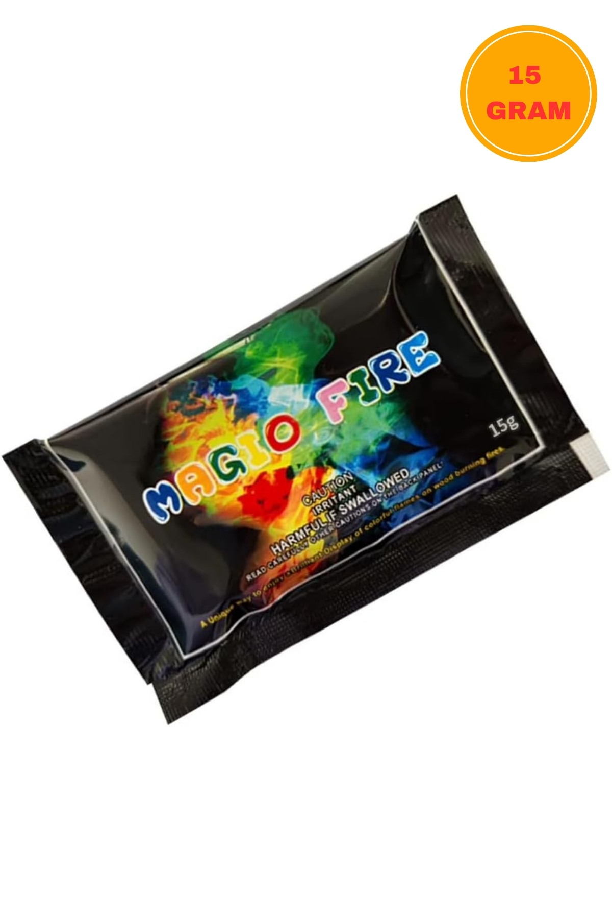 10 x 15 Gr Ateş Tozu Kamp Mangal Ateşi Renklendirici Eğlenceli Ak