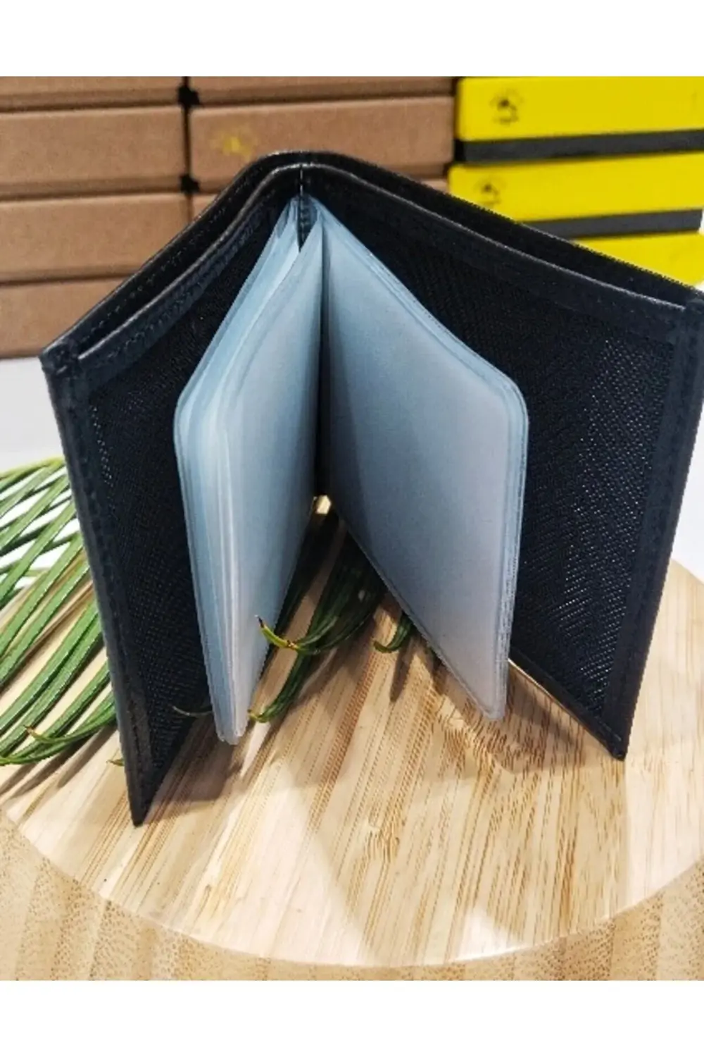 10 Yapraklı Deri Kartlık